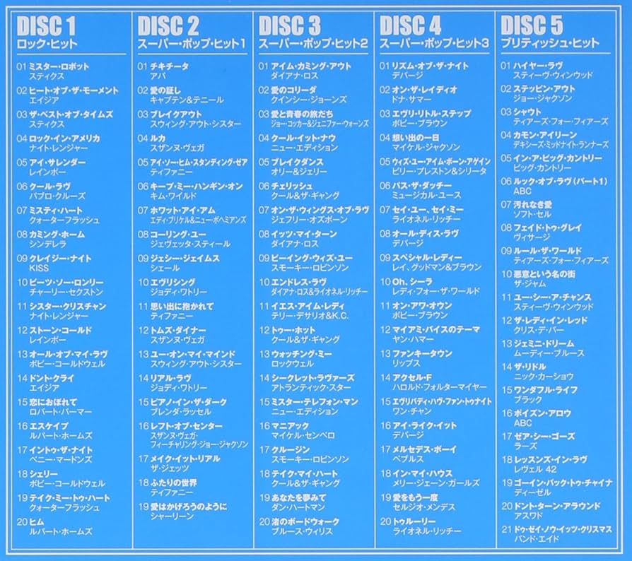Amazon.co.jp: ベスト・ヒット 100 80'S - ヴァリアス