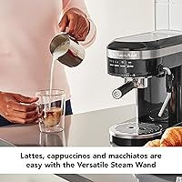 Vista 3 de KitchenAid Metal Semi-Automatic Espresso Machine - KES6503 Negro (Onyx Black)