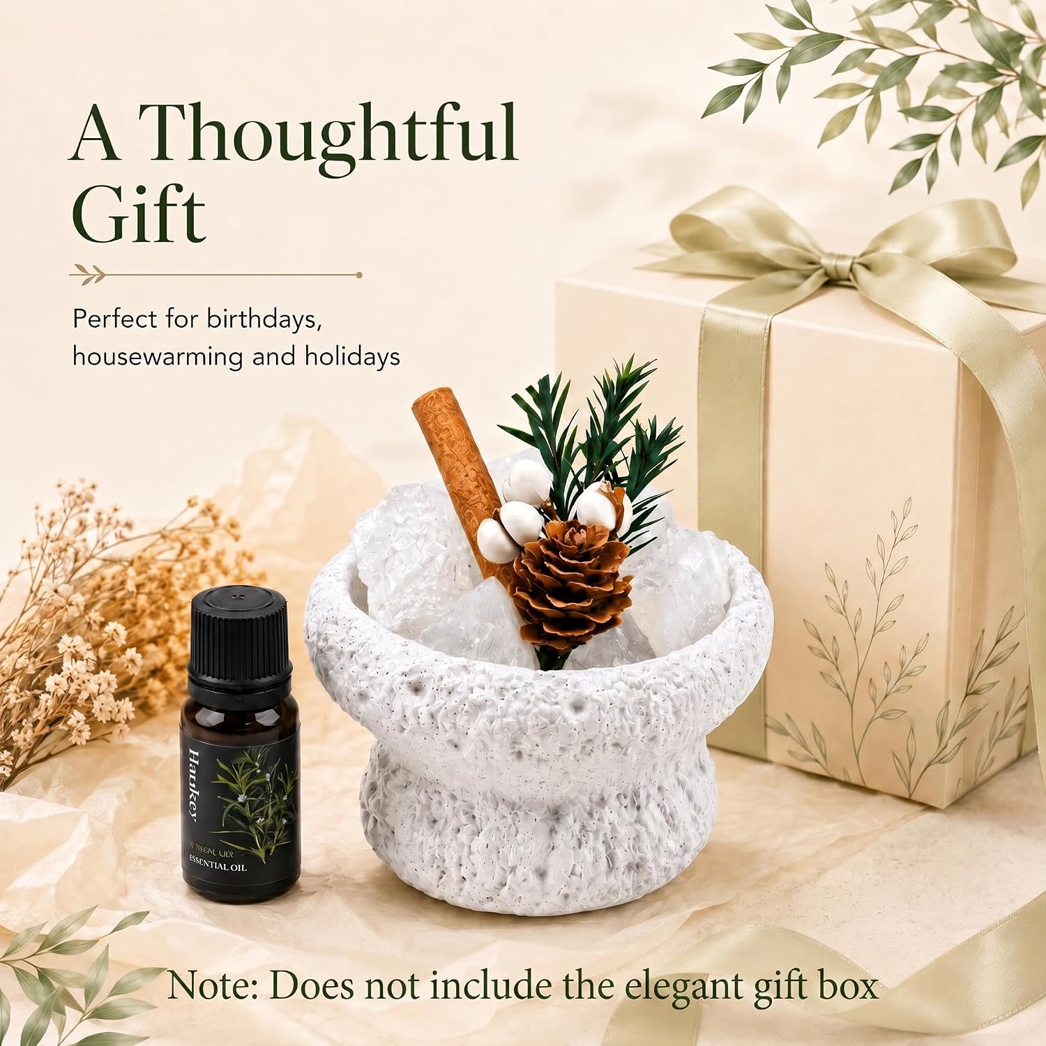 Aromatherapy Diffuser Set Passive Essential Oil Diffusers - White