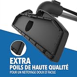 Brosse parquet pour aspirateur Miele [C1–C3, Compact C1–C2, Classic C1, S2000–S8999, Swing H1] – Remplacement pour SBB 235-3 & buse de parquet – Poils souples pour parquet et stratifié – Protège - 4