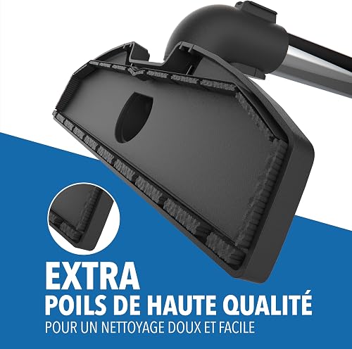 Brosse parquet pour aspirateur Miele [C1–C3, Compact C1–C2, Classic C1, S2000–S8999, Swing H1] – Remplacement pour SBB 235-3 & buse de parquet – Poils souples pour parquet et stratifié – Protège - 4