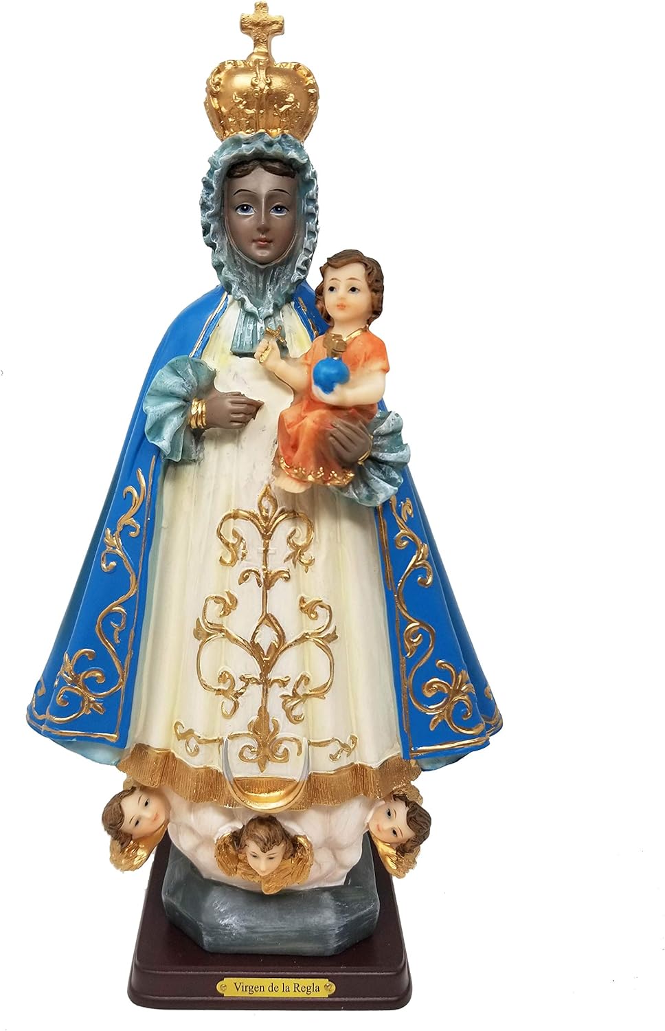 12" Virgen De Regla Statue Catholic Saint Virgin Santa