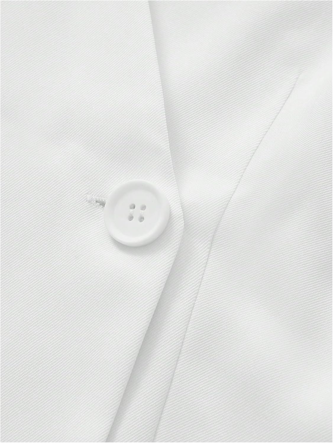 SOLY HUX Women's Double Breasted Wrap Blazer Vest Elegant V Neck Cap Sleeve Business Casual Waistcoat