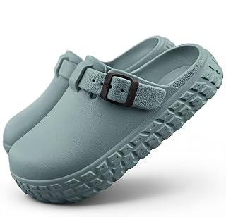 KEMISANT Cushioned Clogs Mules for Men Garden Beach Water Fun-Lightweight | Unisex Slip-on Yard Garden Shoes | Slip-resistant | High Density EVA Cushioning