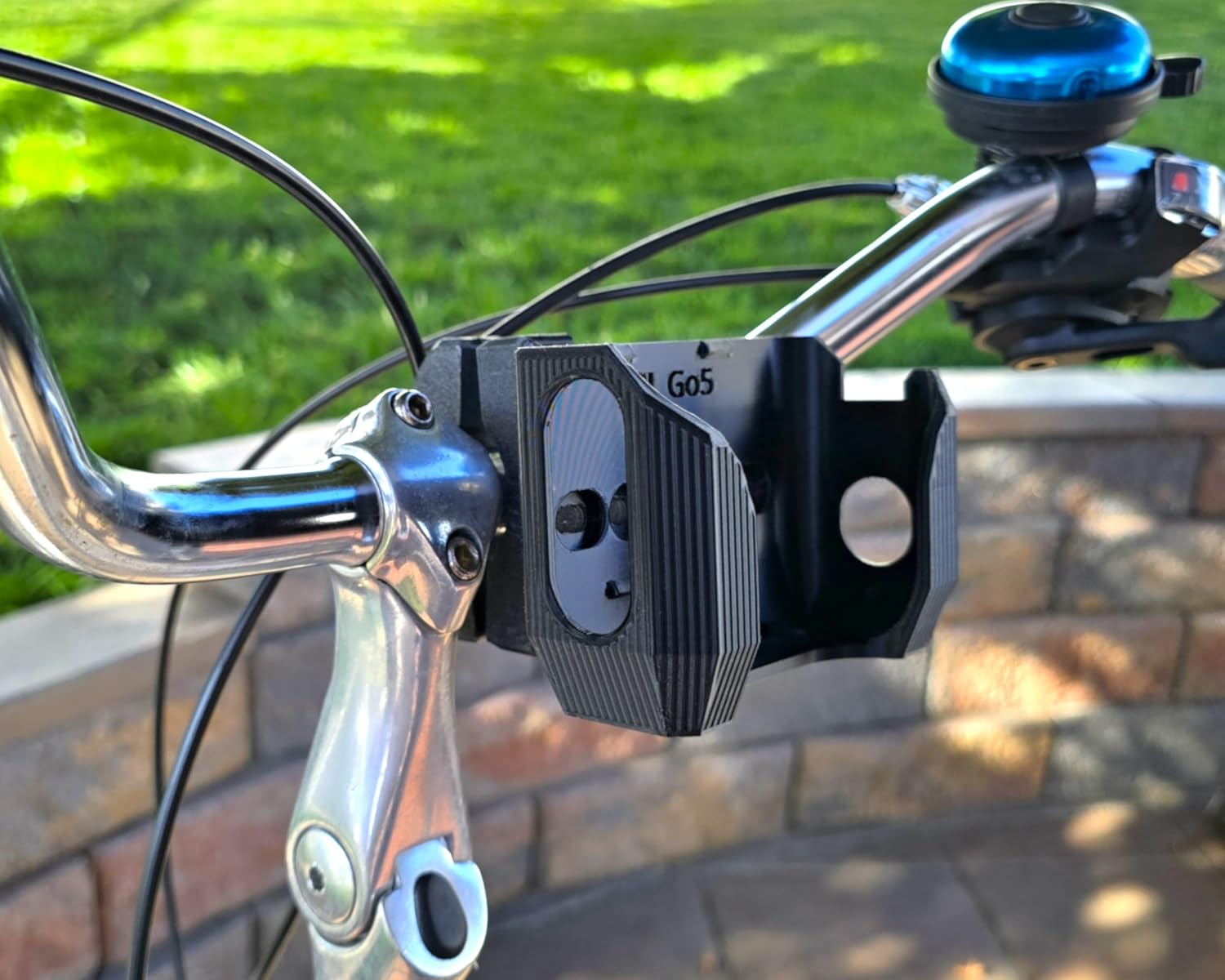 Bike Mount for JBL Go5 Bluetooth Speaker – Friction Fit - Included Handlebar Clamp (Bar Sizes 3/4in to 2in), for Bikes, Golf Carts & Boats