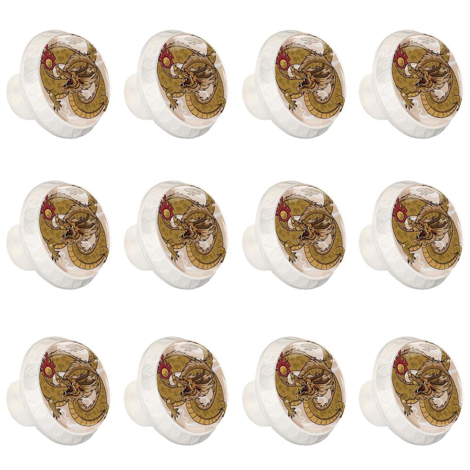 Boutons ronds de cuisine marron pour remplacer des poignées de placard usées x12