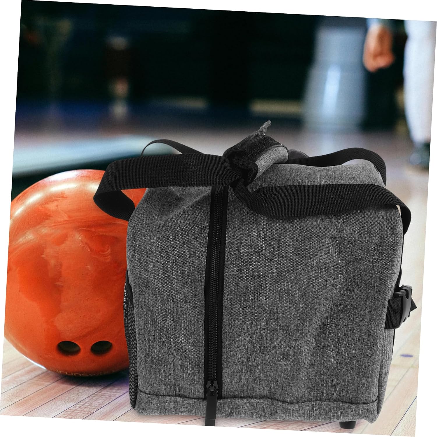 Toddmomy Single Bowling Bag with Padded Holder Stylish Adult Lunch Tote for Bowling Organized Storage for Accessories Easy to Carry Sports Equipment Bag for Events