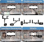 Phone Mount for Car, Rear View Mirror Phone Holder, Rotatable and Retractable Phone Holder for Car Compatible with iPhone Samsung All 4-7 Inch Cell Phones