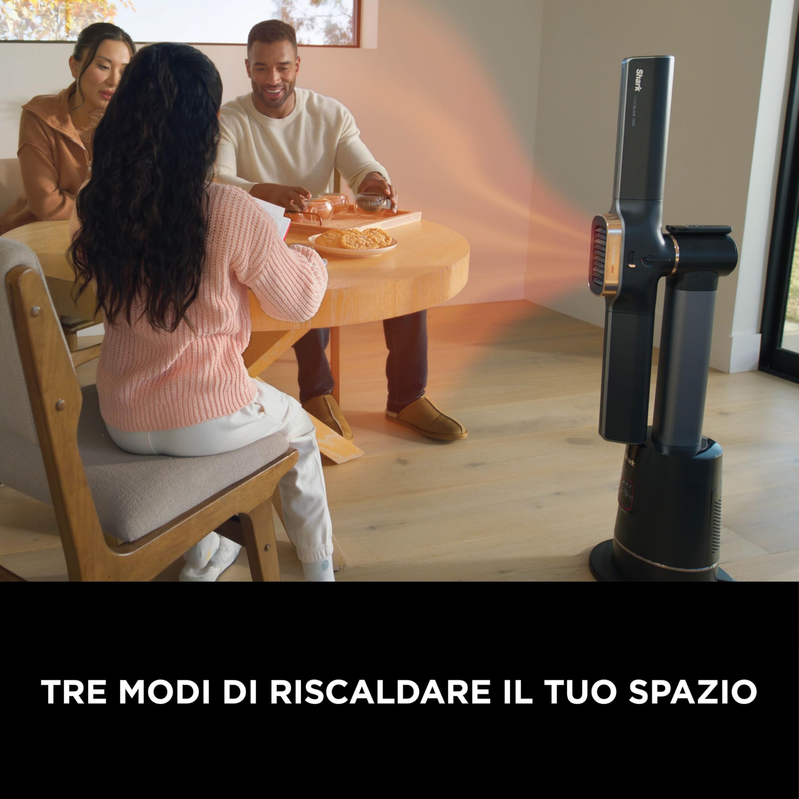 Shark TurboBlade, Ventilatore Senza Pale Multidirezionale, Nero, TH200EU