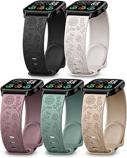 5 Pack Watch Bands Compatible with Veryfit Smart Watch Bands for IDW13, IDW16, IDW19 Smartwatch, 22mm Soft Silicone Sport Band for Fitpolo IDW13/Woneligo W13/FITVII HM57, ENOMIR/TOOBUR/MILOUZ/Gydom/Faweio/Veryfit IDW19 Women Men