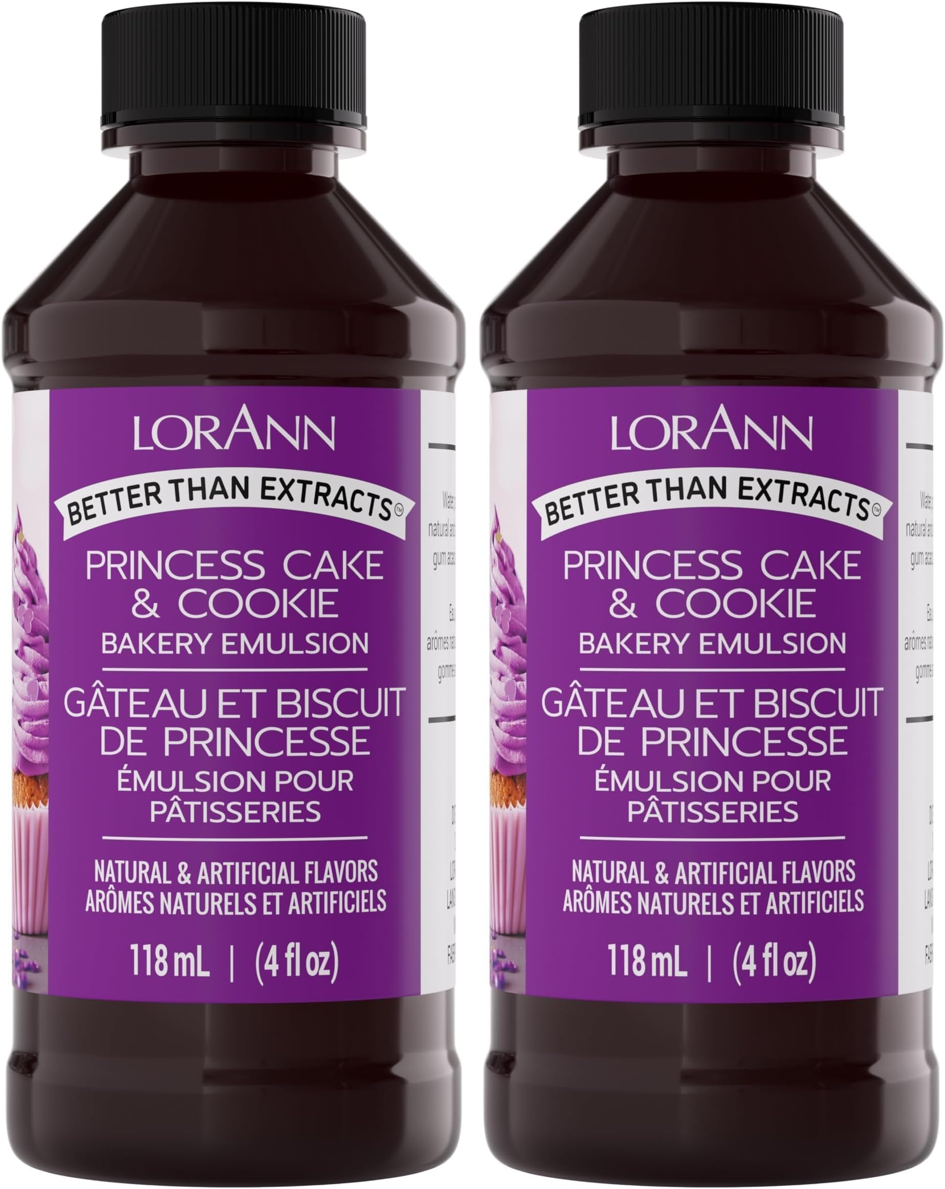 Lorann Oils Princess Cake and Cookie Bakery Emulsion: Regal Flavor Blend, Perfect for Enhancing Sweet, Cake-like Undertones in Baked Goods, Gluten-Free, Keto-Friendly, Unique Flavor Blend Essential