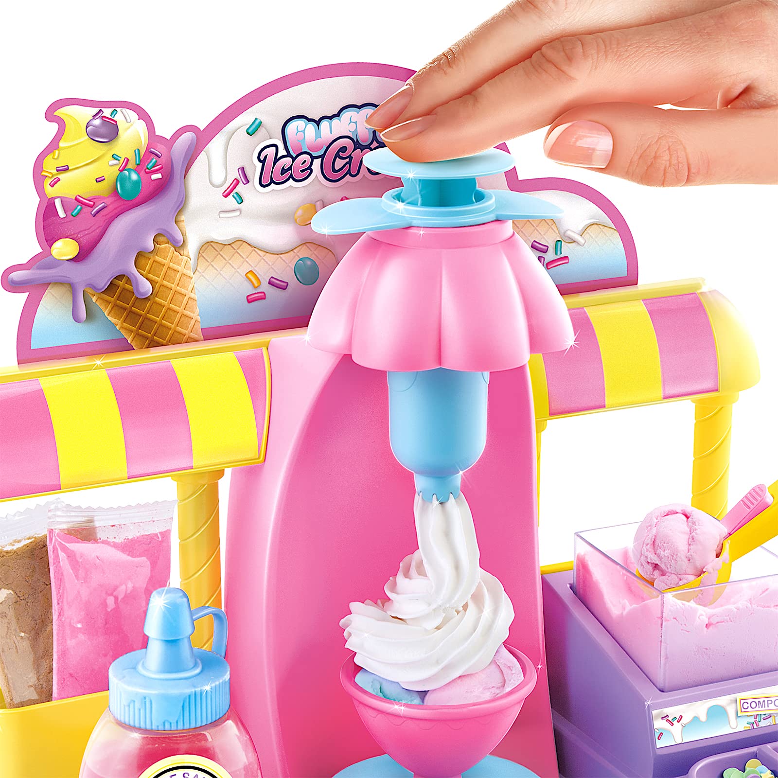 Canal Toys - Slime Fluffy Pop - Fábrica de Helados de Slime Esponjoso y perfumado (Ice Cream Factory) - SSC180