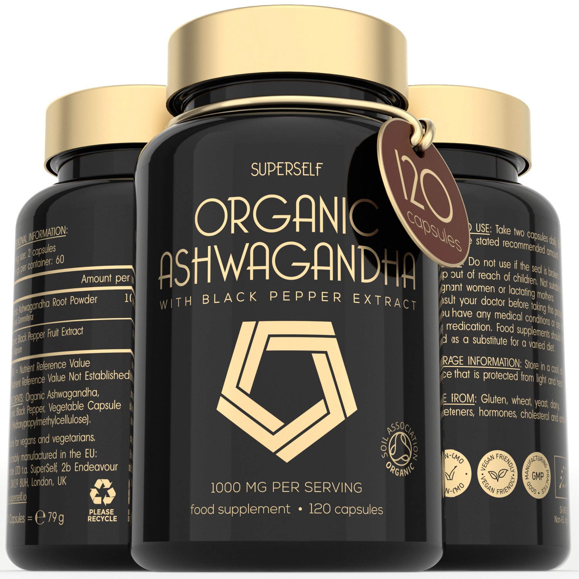 Buy Organic Ashwagandha Capsules 1000mg Ashwagandha Root Powder per