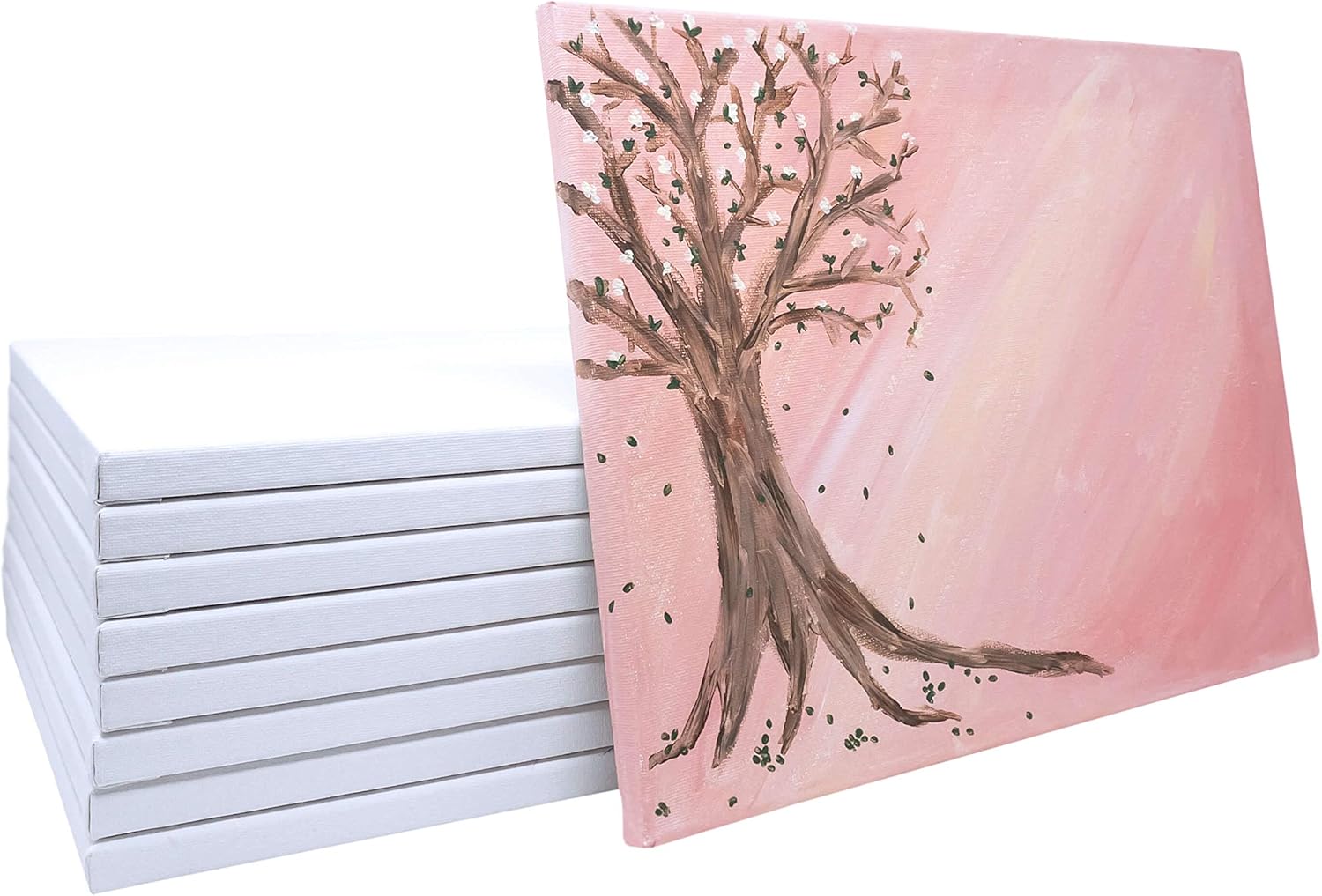 milo Stretched Artist Canvas | 12x16 inch | Value Pack of 6 Canvases for Painting, Primed & Ready to Paint Art Supplies for Acrylic, Oil, Mixed Wet Media, & Pouring, 100% Cotton with Pine Wood Frame