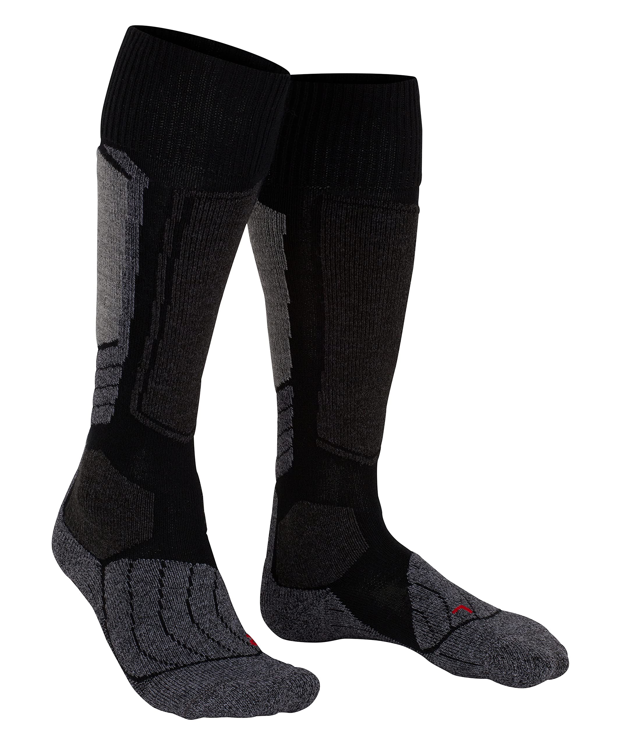 FALKE Kobiety Skarpety narciarskie SK1 Comfort W Kh Wełna Jedwab ciepłe grube 1 Para, Czarny Black-Mix 3010, 39-40