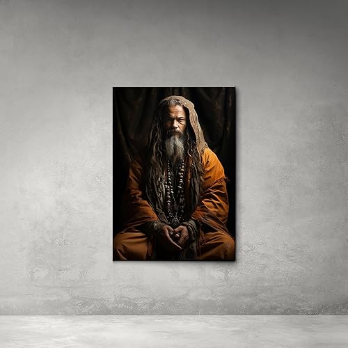 Miniatura 3 de Black White Wolf Beast Print Wall Art Decor, Wolves Wall Decor Art Canvas Print Poster, Human and Nature Animal Pictures Paintings Wall, Murals