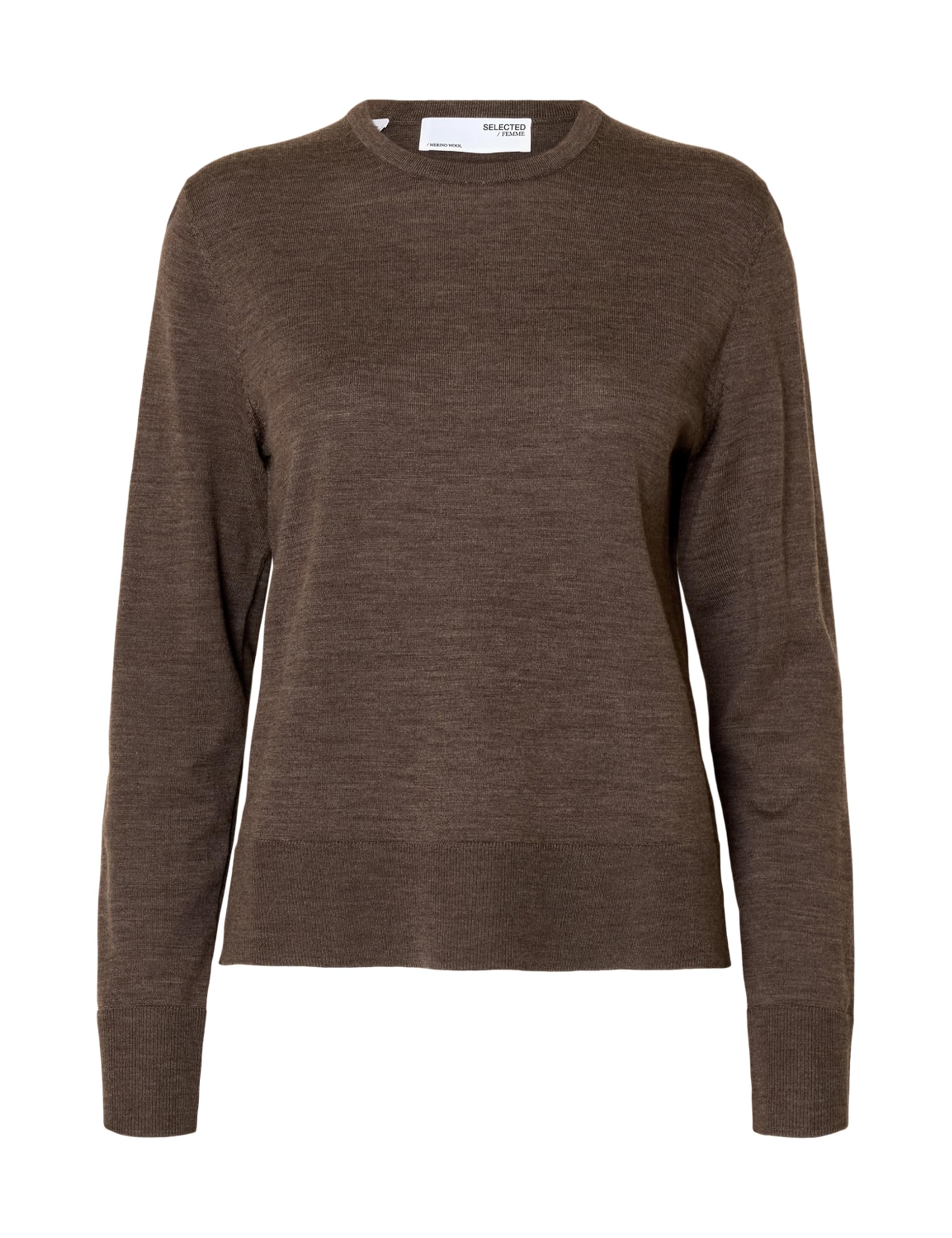 SELECTED FEMME Slfthea LS Knit Merino O-Neck Noos, Delicioso, M