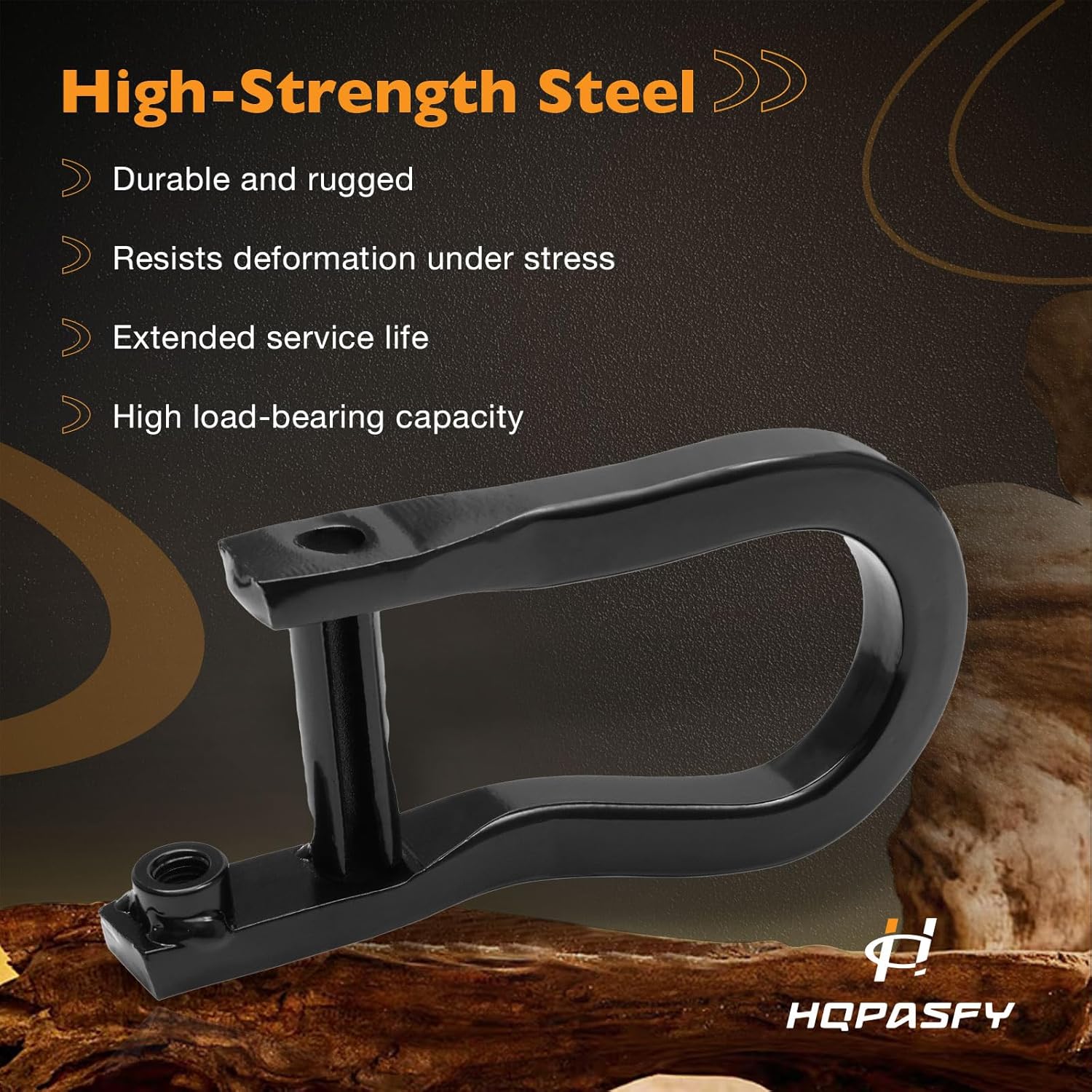 HQPASFY Front Bumper Tow Hooks Black, Compatible with 2008-2018 Chevy Silverado 1500/GMC Sierra 1500, 2019 Chevy Silverado 1500 LD/GMC Sierra 1500 Limited, Replaces# 84072463 (2Pcs)