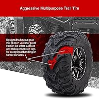 Vista 2 de Tusk Mud Force - Juego de 4 neumáticos ATV 25x8-12 x 25x10-12