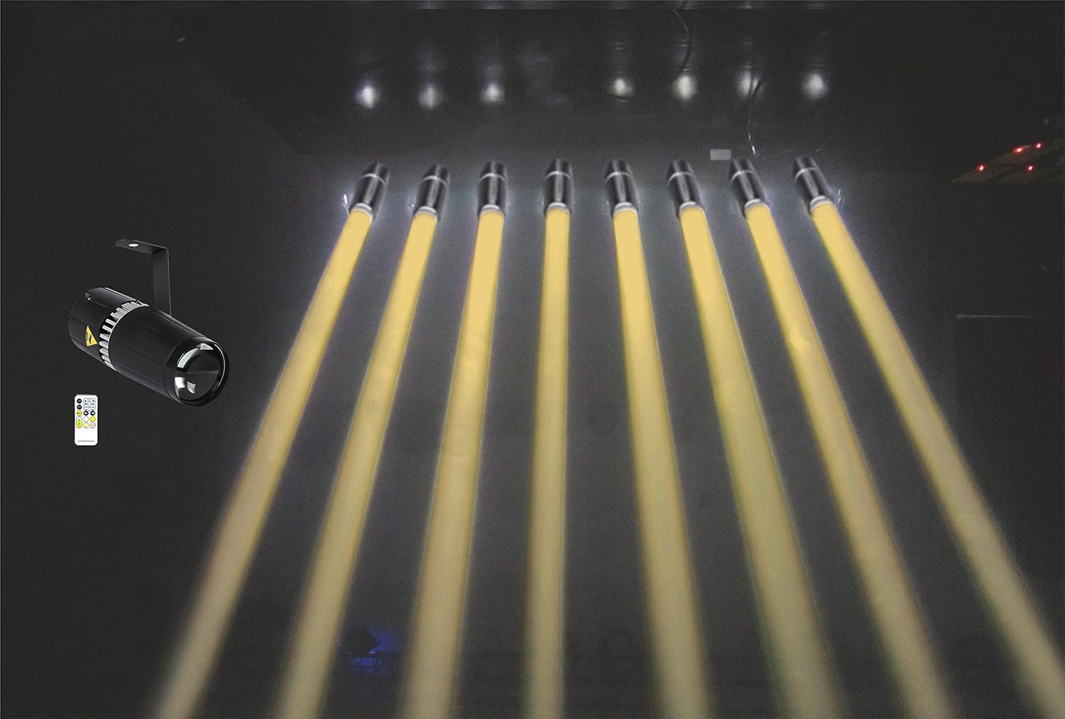 15W Double White/Cool White & Warm White LED Pinspot Light with IR Controller, Spotlight for Disco, KTV, Party, Wedding