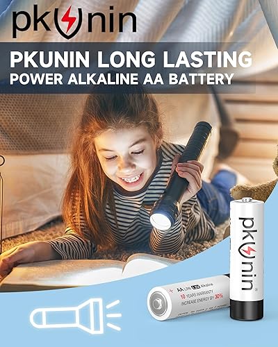 Miniatura 2 de Pilas AA de 1.5 V alcalinas doble A, paquete de 12 pilas alcalinas LR6 de larga duración AA para dispositivos domésticos y de oficina, 10 años de