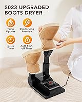 Vista 2 de FORLIM Control de temperatura mejorado secadora de botas para botas de trabajo, secadora de zapatos con temporizador de retardo de 24 horas
