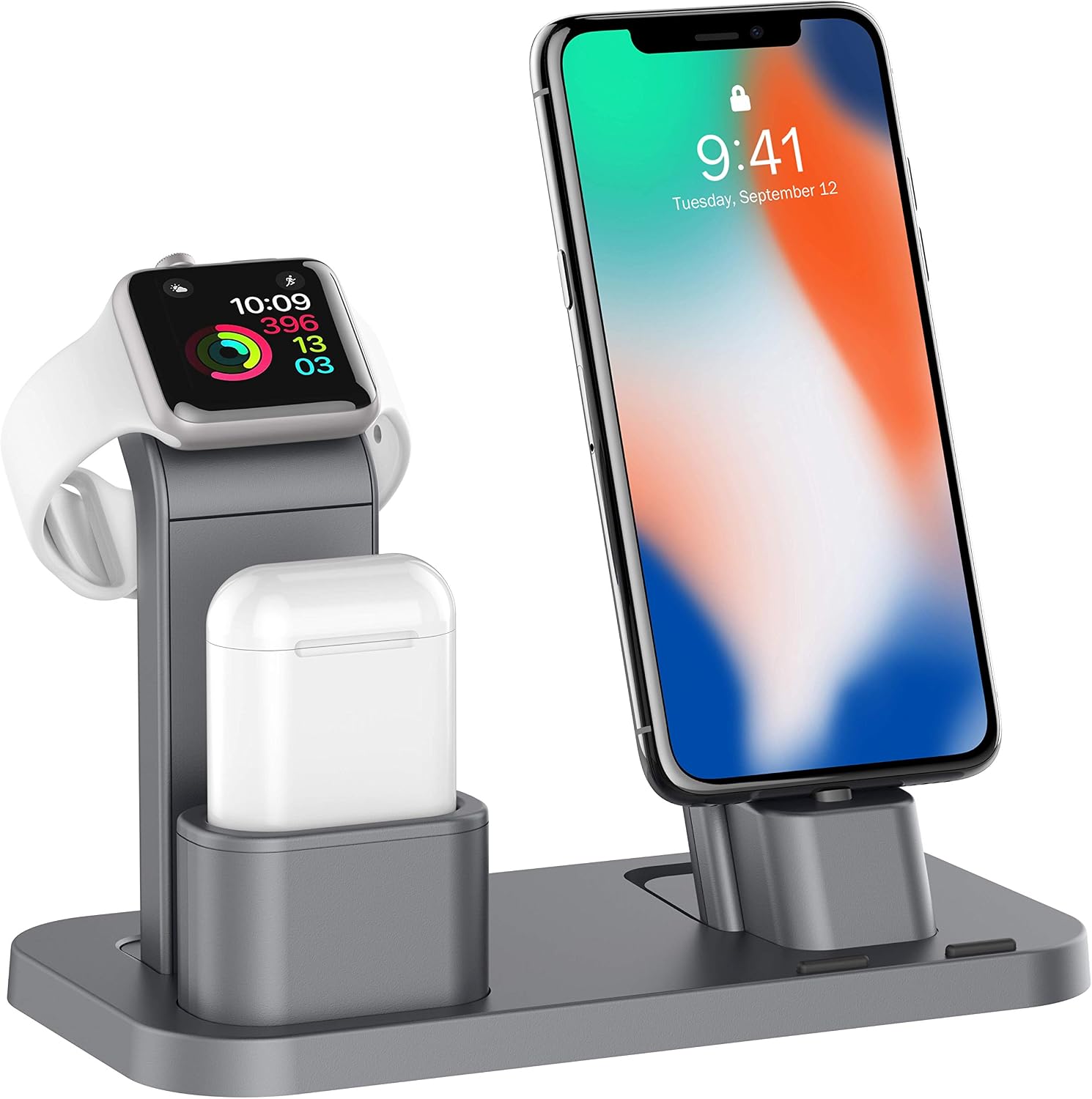 Soporte de carga compatible con Apple Watch, soporte 3 en 1 compatible con  Airpods iWatch Series 4/3/2/1, iPhone Xs, Xs Max, Xr, X, 8 : Celulares y  Accesorios - Amazon.com