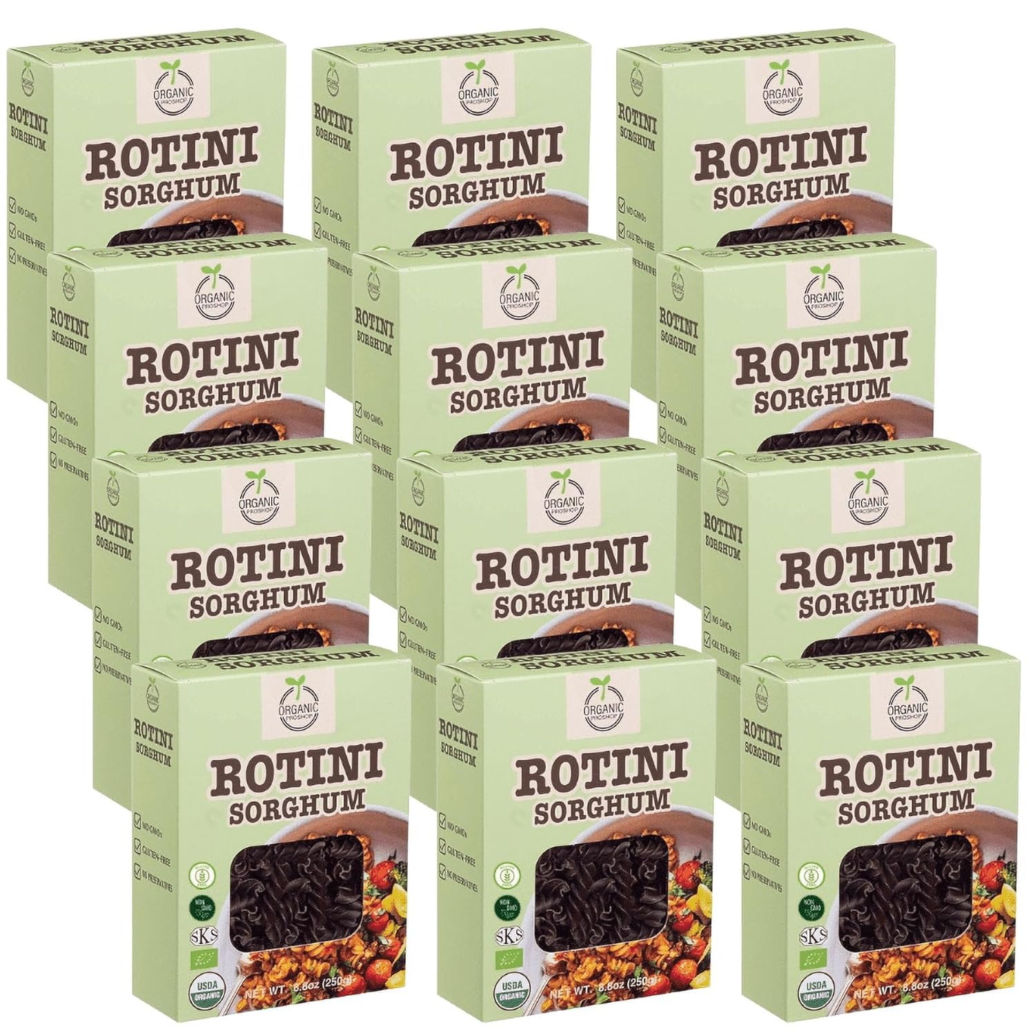 Organic Proshop Organic Sorghum Rotini (12 Pack)