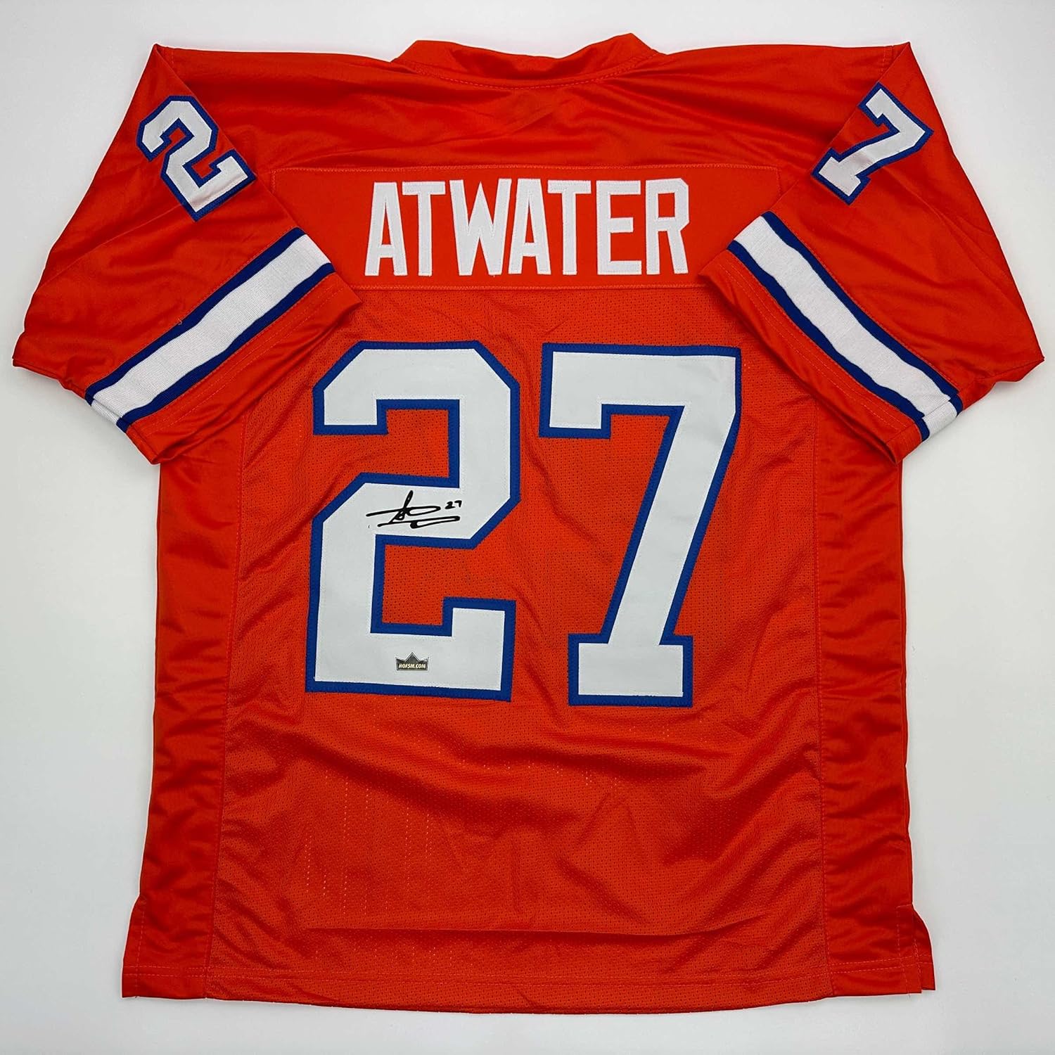 Facsimile Autographed Steve Atwater Denver Orange Reprint Laser Auto Football Jersey Size Men's XL