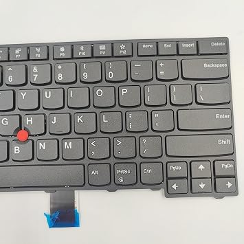 Laptop Replacement US Keyboard for Lenovo ThinkPad E470 E470c E475 No Backlight, Black