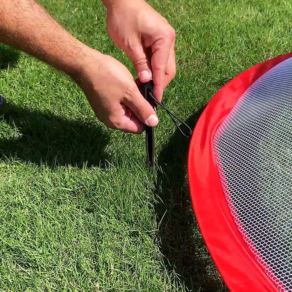 Hit Run Steal Portable Pop Up Soccer Goals, Set of 2 Soccer Nets with Carry Bag : Sports & Outdoors