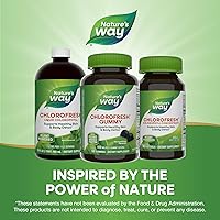 Vista 7 de Nature’s Way Chlorofresh Chlorophyll Gummies, Supports Healthy Skin and Body Detox*, Internal Deodorant*, Orchard Fruit Flavored, 60 Gummies