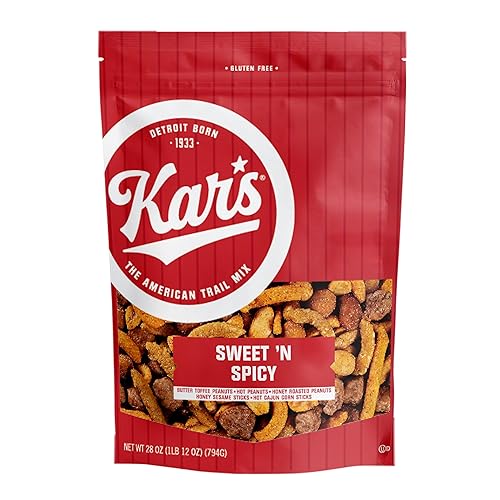 Kar's Nuts Sweet 'N Spicy Trail Mix - Bolsa de mezcla de 28 onzas, paquete de 1