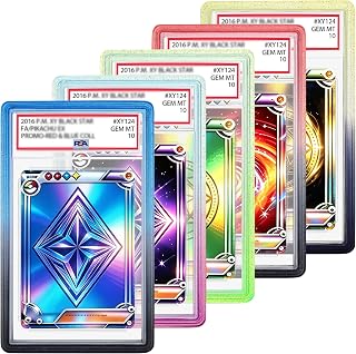 PSA Slab Guard for Standard PSA Graded Cards, 5 Pack, Gradient Colors