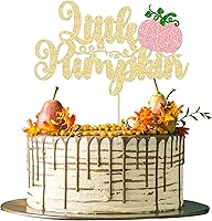 Vista 41 de 24 decoraciones de calabaza Oh Baby para cupcakes con purpurina de calabaza para cumpleaños, baby shower, decoración de pastel de cumpleaños, baby