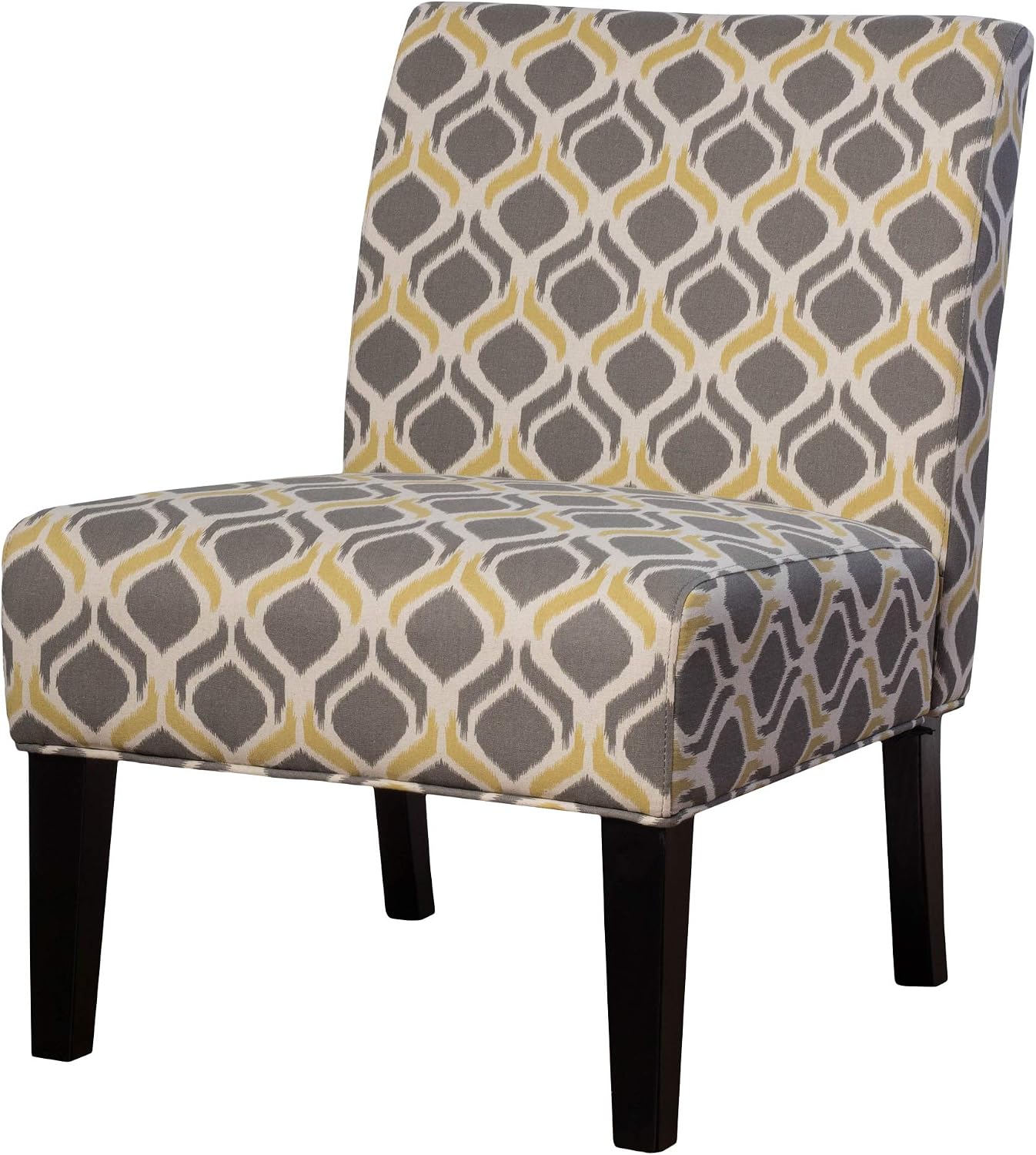 Christopher Knight Home Kassi Fabric Dining Chair, Yellow / Gray