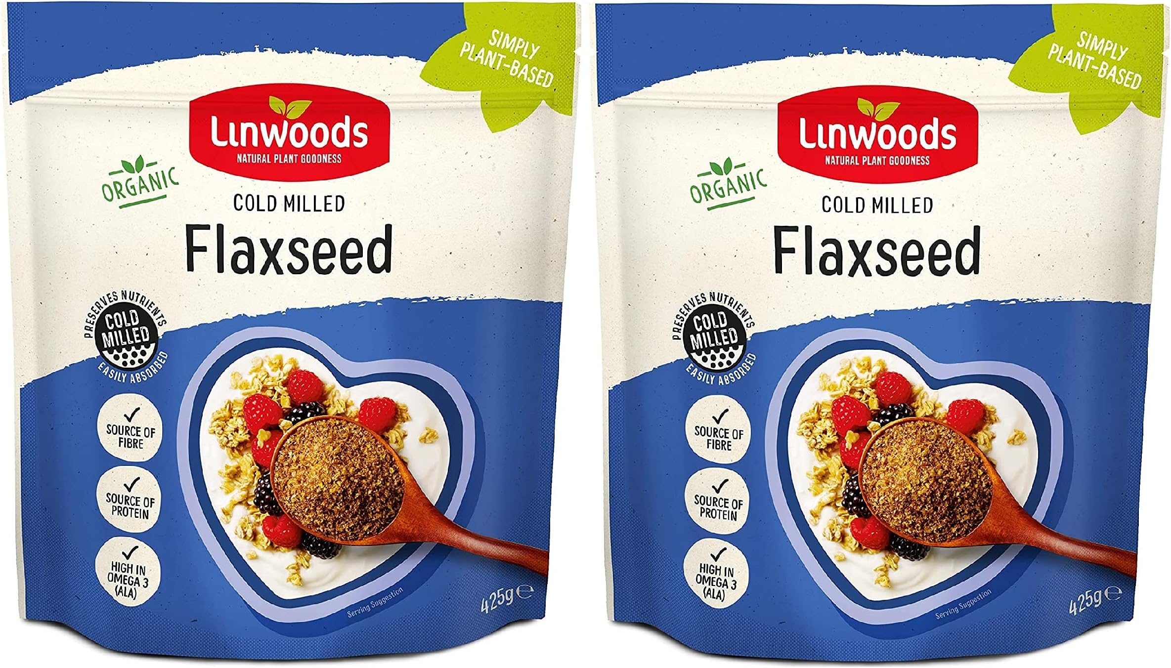 (2 Pack) - - Org Milled Flaxseed | 425g | 2 Pack Bundle