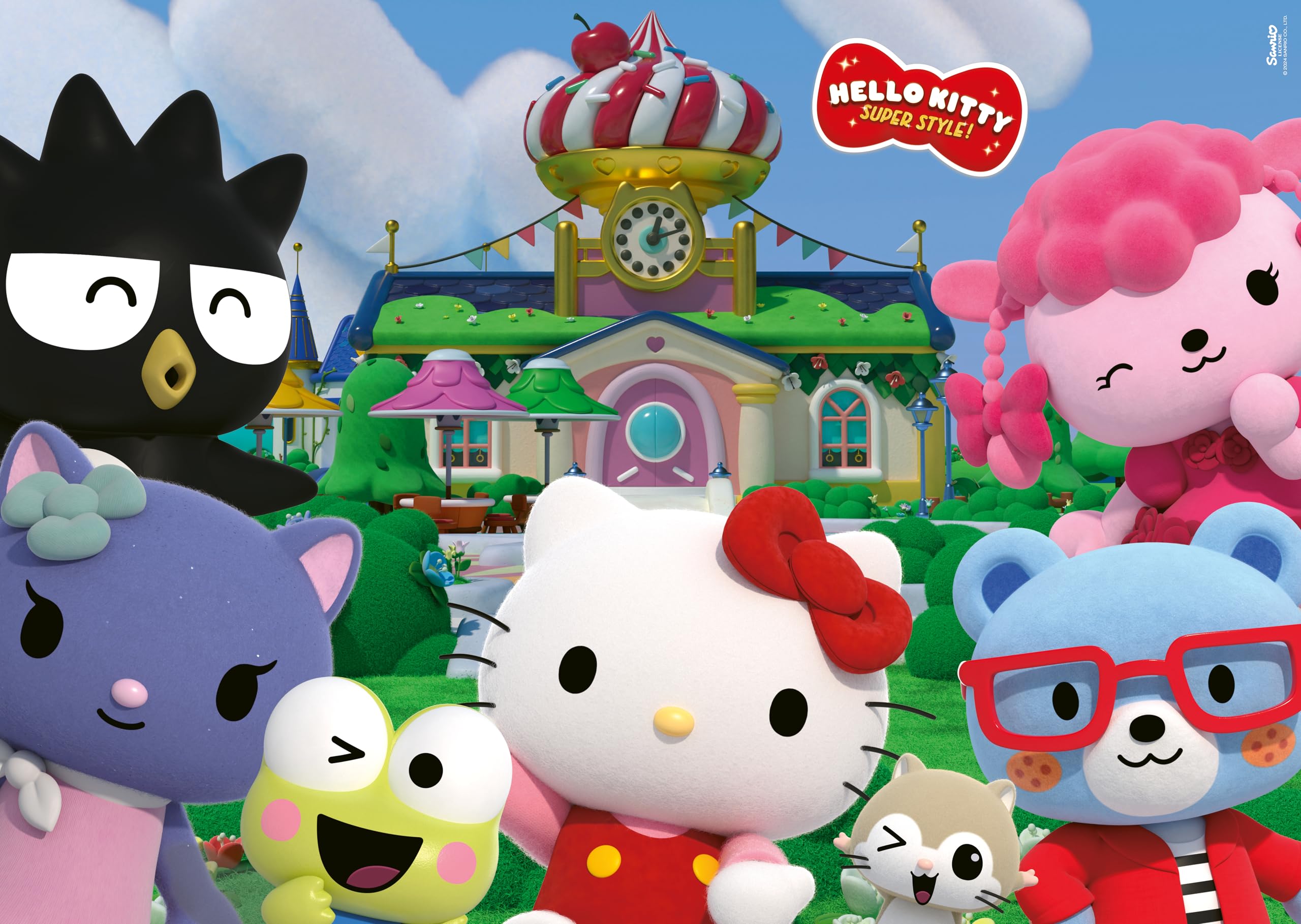 Ravensburger Hello Kitty 24 Piece Giant Floor Jigsaw Puzzle for Kids Age 3 Years Up - Gifts for Girls, Multicolor, 24 pezzi, 70x50 cm