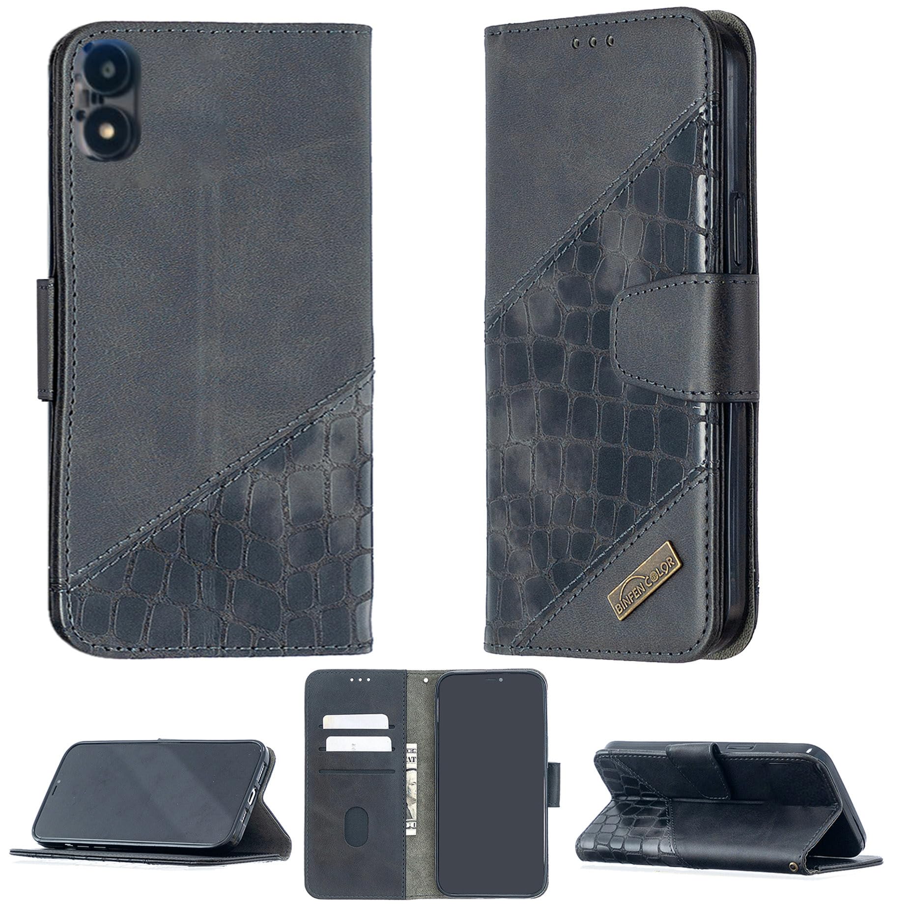 Amazon.com: jioeuinly Case Compatible for Foxx FOXXD A67L Phone Case Cover  [with Tempered Glass Screen Protector] Flip Stand Cover Stitching Style  Wallet Case Black : Cell Phones & Accessories