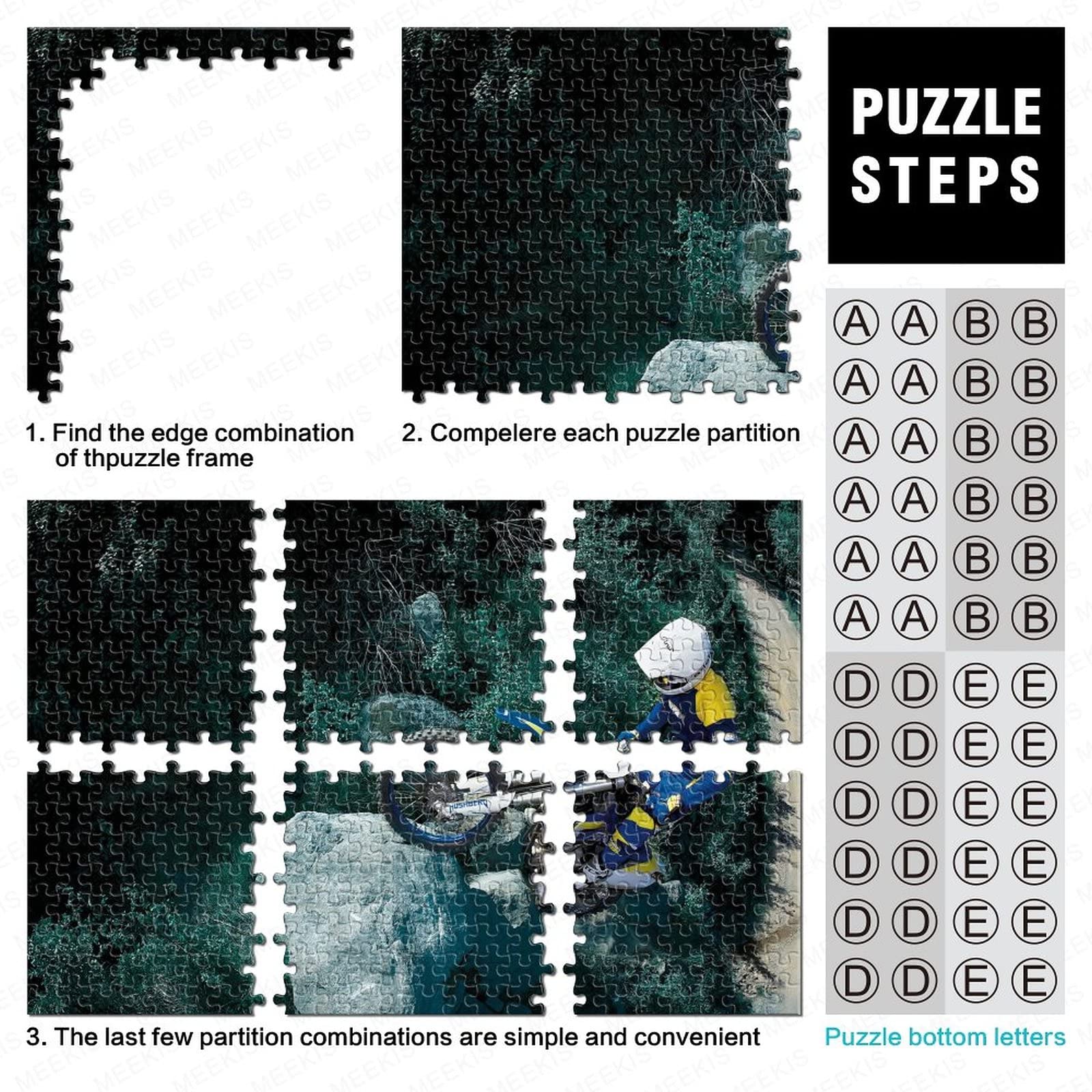 Puzzle Für Erwachsene, Bunte Motorräder, 1000-tei Produktbild-Vorschau 6