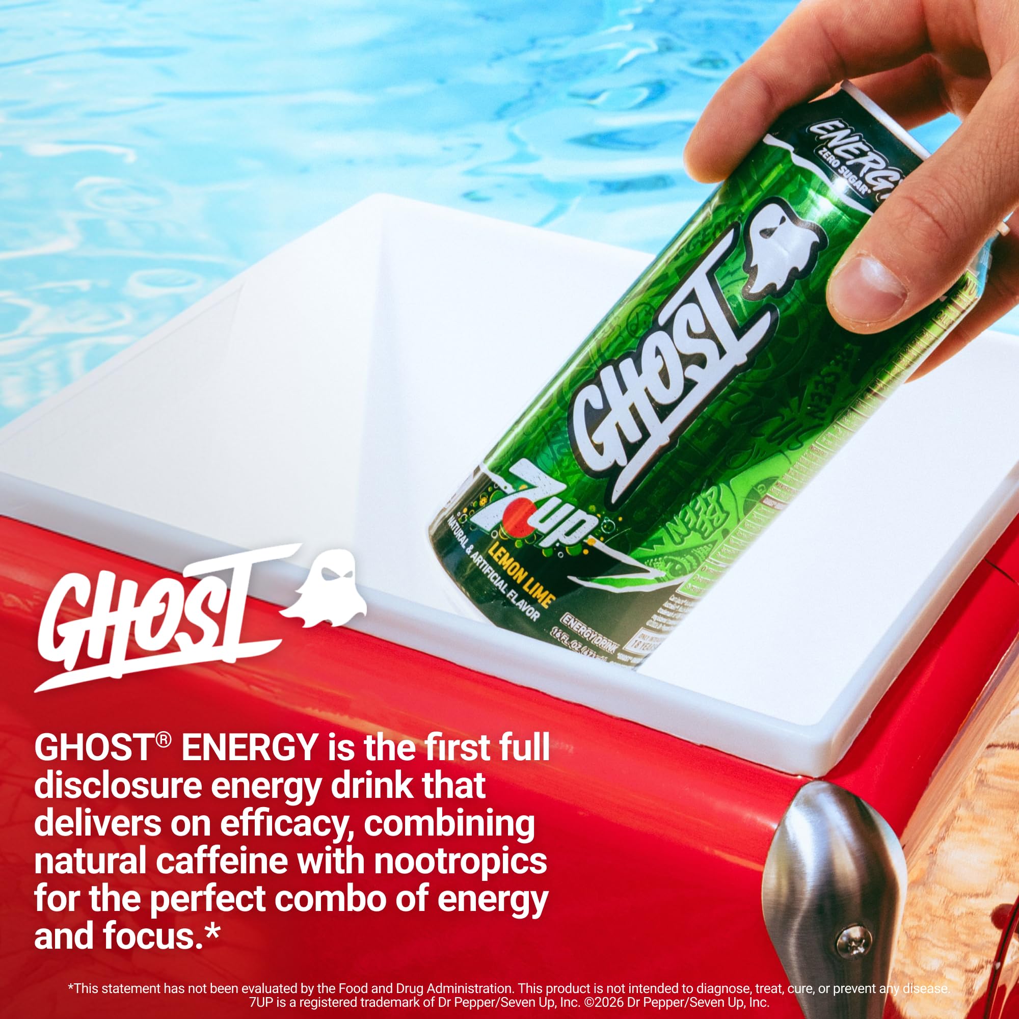 Amazon.com : GHOST Energy Drink - 12-Pack, 7UP, 16oz Cans - Energy