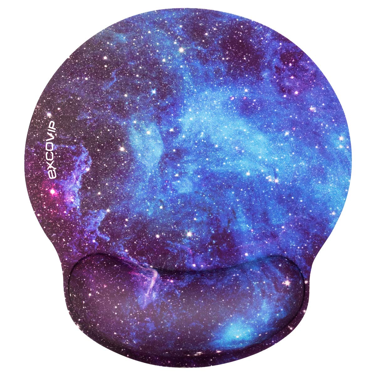 excovipBlue Star Sky Mouse pad with Wrist Support Ergonomic Computer with Rest Cool one Piece Gamer Travel 3D Laptop Cheap Company Portable The Office Lap Desk Thin pc Magic arm Rest Pillow 8885