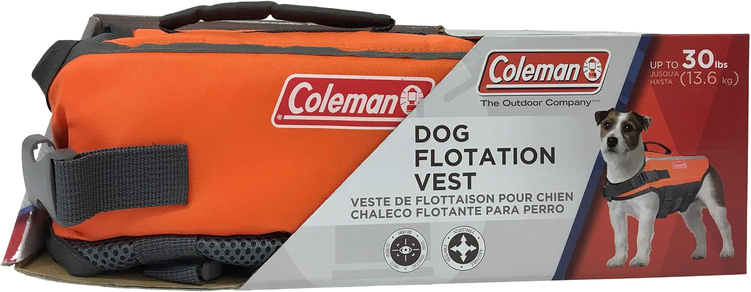 Coleman Pet Flotation Vest for Pool Boat Beach Lake Small (4.25 x 12.5 x 3.25 in)