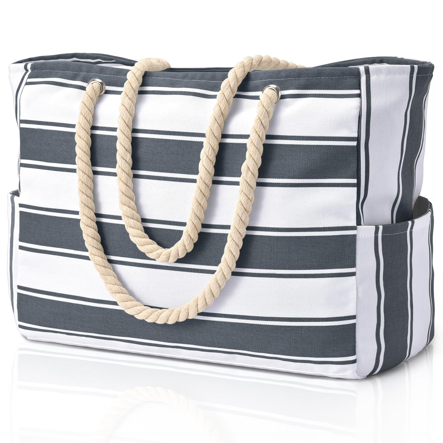 oscaurt Strandtasche Badetasche XXL Familie Tote Bag Shopper Tasche Damen Wasserdicht Reisetasche Groß Faltbare Einkaufstasche Wickeltasche Urlaub Must Haves Sporttasche Saunatasche