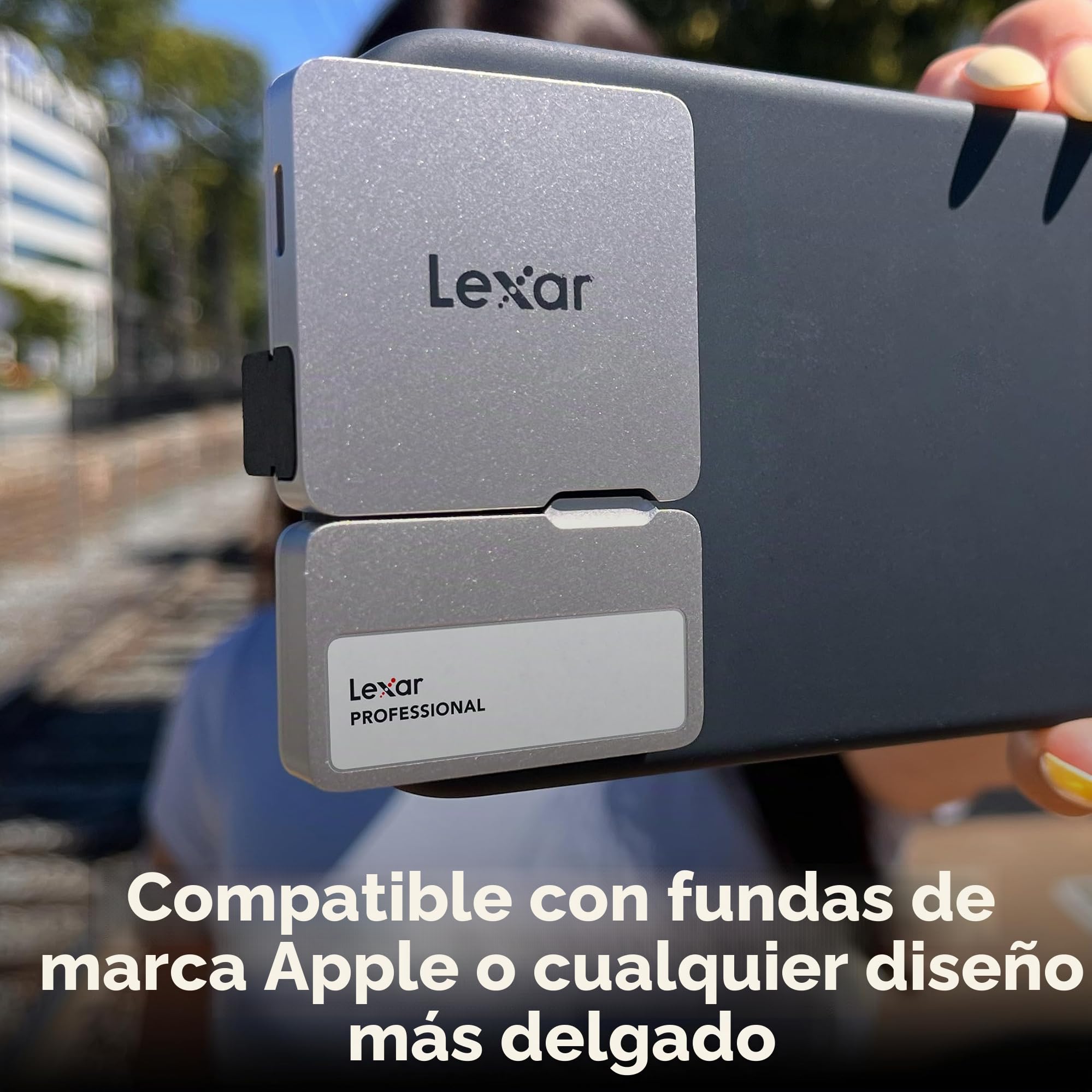 Lexar Hub portátil Profesional Go, Cuatro Puertos Tipo C, USB 3.2 Gen 2, hasta 10 Gbps, ultracompacto, Go Portable SSD, Compatible con Smartphones, PC y Mac, tabletas y iPad