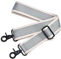 Vista 12 de Correa de Bolso Ancha Correa de Hombro Ajustable Correa de Repuesto Cruzada Correa de Bolso de Hardware Plateado