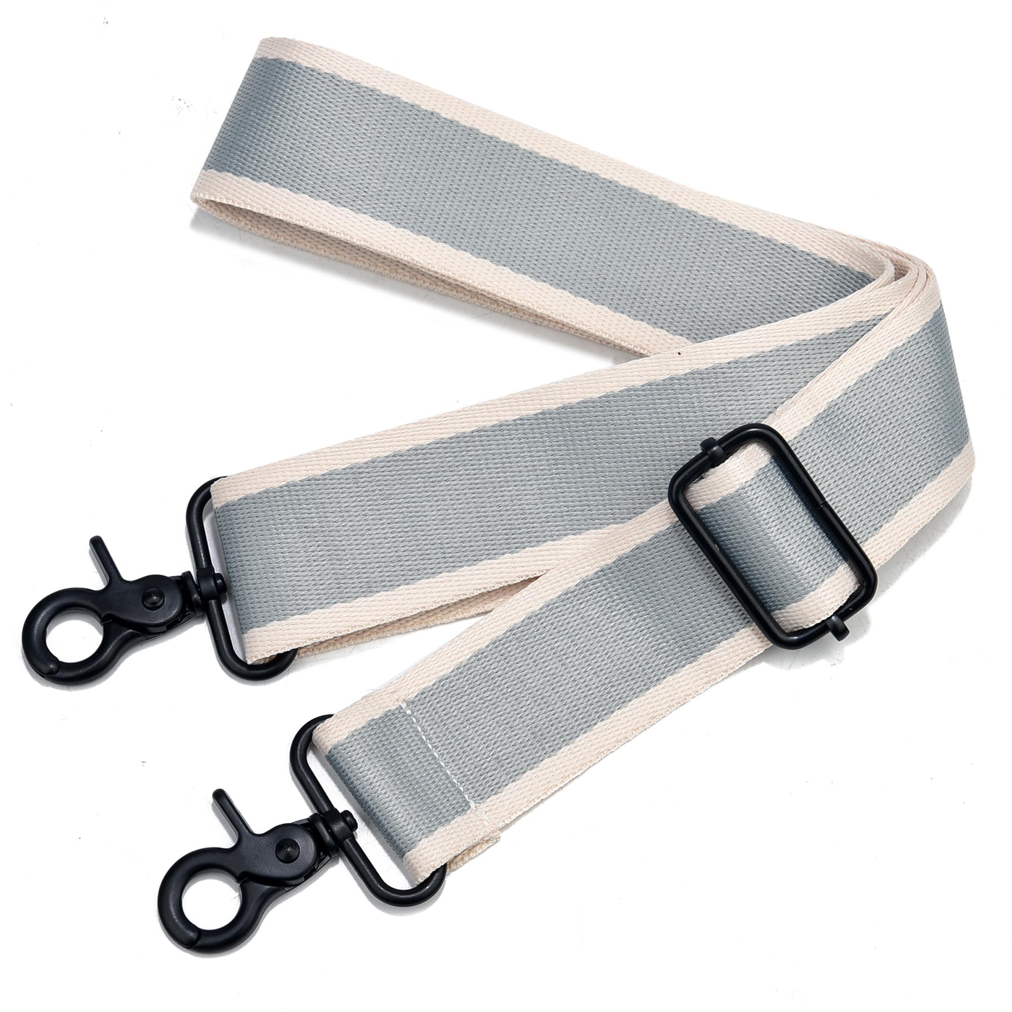 Wide Purse Strap Adjustable Replacement Crossbody Bag Strap Silver Hardware Shoulder Straps