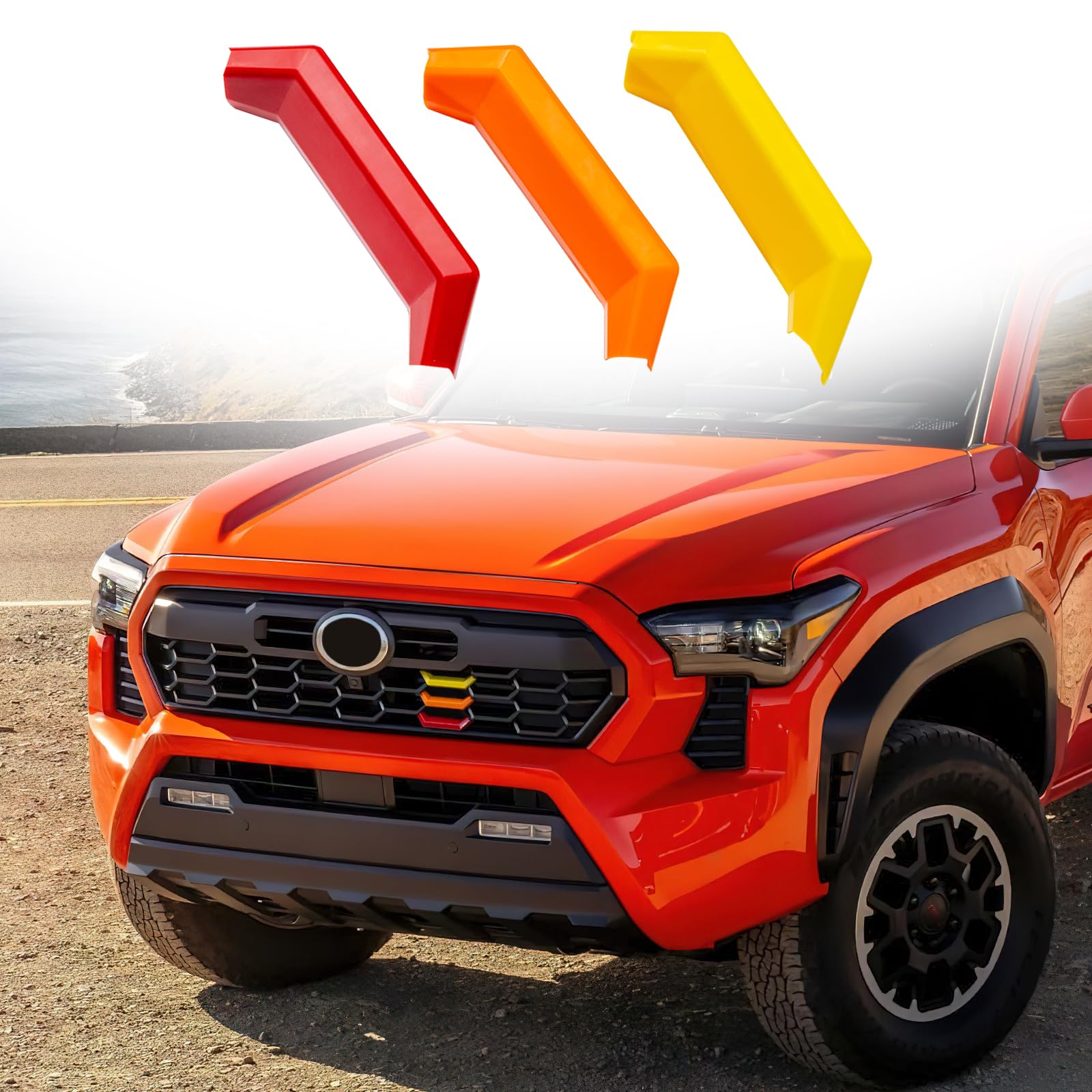 Photo 1 of RAVOTOM Grille Decor Badge Emblem for 2024-2026 Toyota Tacoma TRD Models