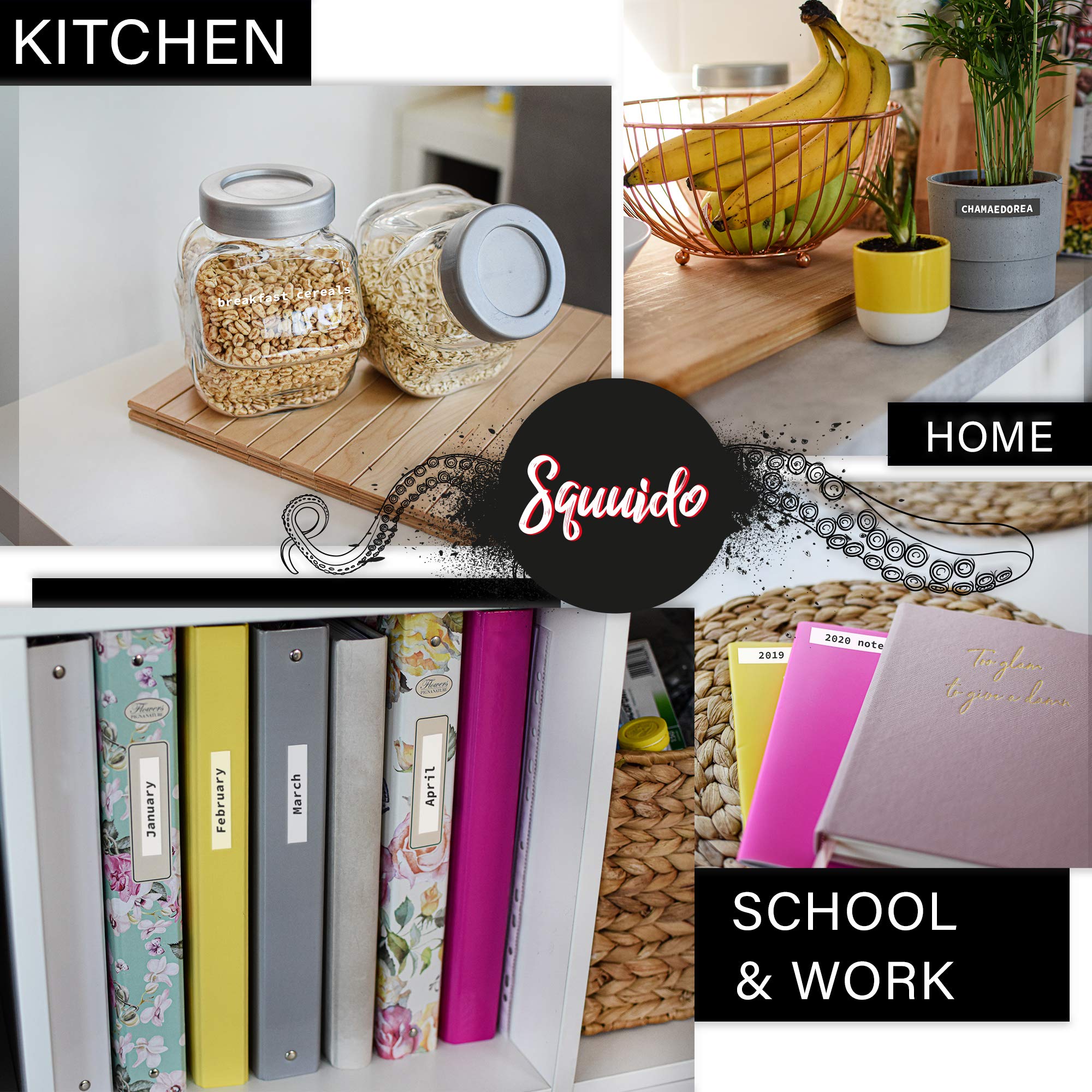 Rotoli Compatibili Dymo S0904980 Rotoli Etichette Squuido Per Dymo LabelWriter 4XL - 10 Rotoli 104x159mm, Adesivo Permanente Rotoli Dymo 4XL