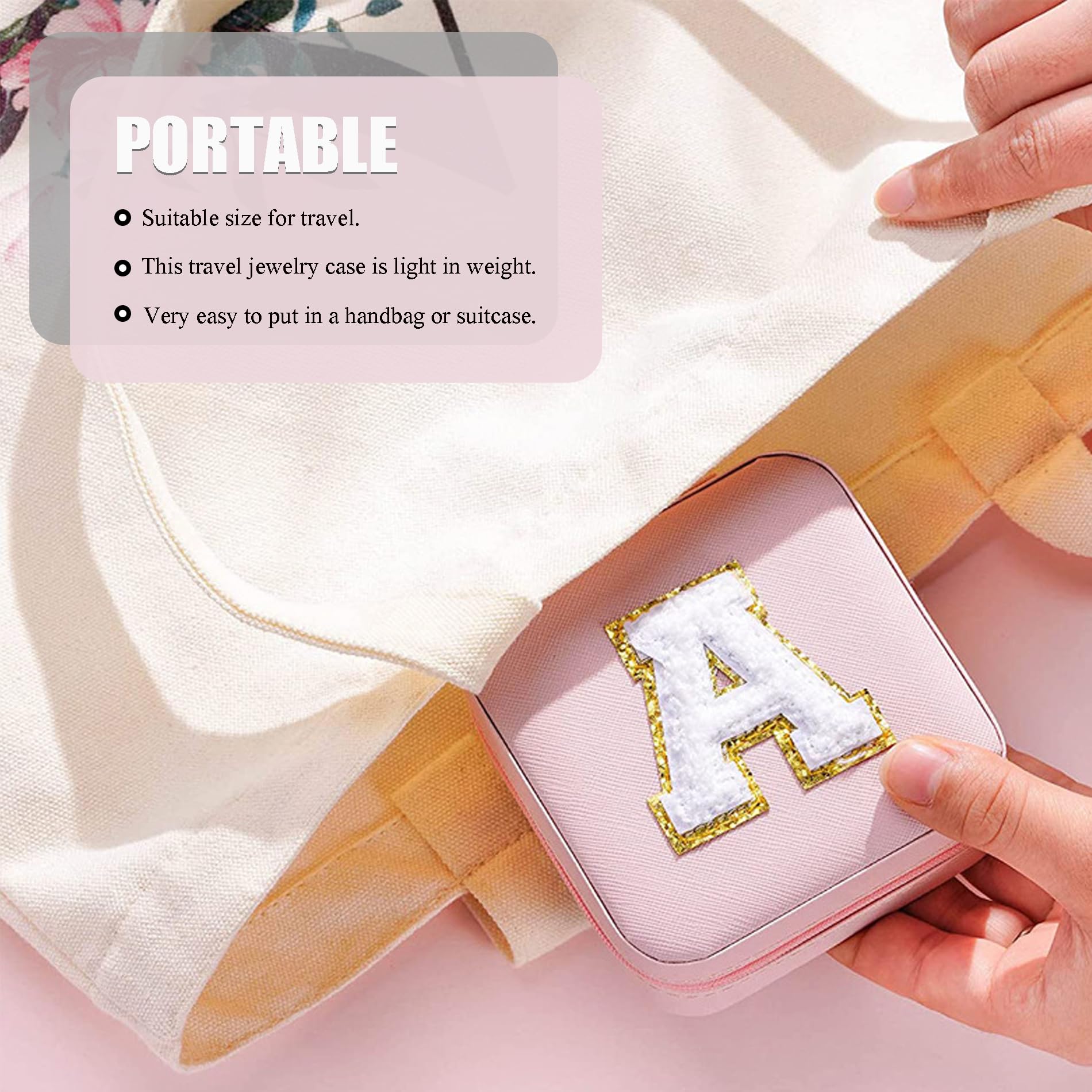 Guie Boîte à Bijoux Femme Coffret De Voyage Portable Boite A En Cuir Imperméable Organisateur